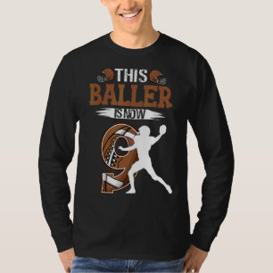 Kinder 9e geboorte Football Jongen 9 jaar oud Voet T-shirt