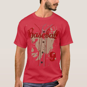 Kinder 9e Verjaardag Baseball 9 Jaar Oud 9 Basebal T-shirt