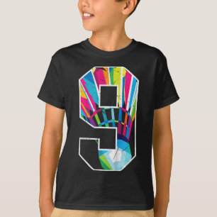 Kinder 9e Verjaardag Boy Dminton Speler Dminton 9 T-shirt