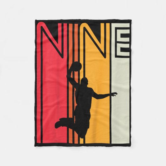 Kinder 9e verjaardag Bysketbyll Lover 9 jaar oude  Fleece Deken (Voorkant)