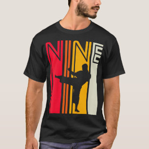 Kinder 9e verjaardag Gift Karate Retro Taekwondo M T-shirt