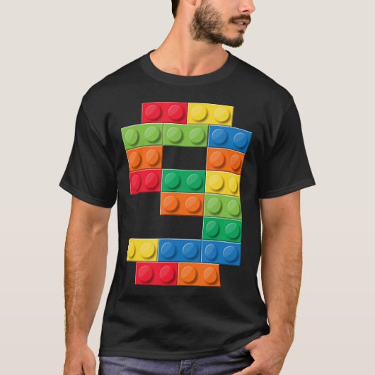 Kinder 9e verjaardag Master Builder Negen jaar Bui T-shirt (Voorkant)