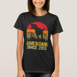 Kinder 9e Verjaardags Jongen Dinosaurus Rex 9 Jaar T-shirt