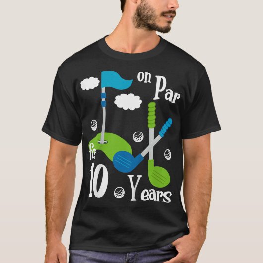 Kinder 9e Verjaardagsgolf 9 Jaar Oud Verjaardagsca T-shirt (Voorkant)