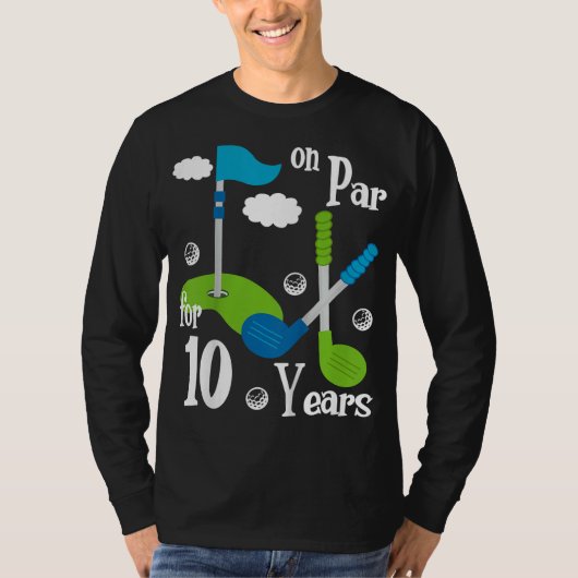 Kinder 9e Verjaardagsgolf 9 Jaar Oud Verjaardagsca T-shirt (Voorkant)