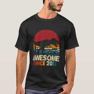 Kinder 9e Verjaardagsjongen Dinosaurus Rex Geweldi T-shirt
