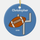 Kinder Aangepast Football Keramisch Ornament (Voorkant)