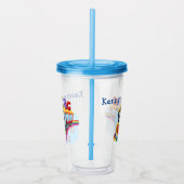 Kinder aangepaste ABC-trein Acryl Drinkbeker (Rechts)