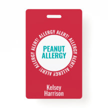Kinder Aangepaste Alert School Daycare Bag Label