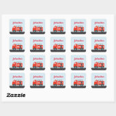 Kinder aangepaste brandweerwagen stickers (Vel)