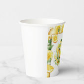 Kinder aangepaste citroen Verjaardag Papieren Bekers (Rechts)