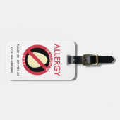 Kinder aangepaste ei allergie noodsituatie bagagelabel (Voorkant horizontaal)