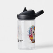 Kinder aangepaste kleurrijke gouden eenhoorn waterfles (Links)