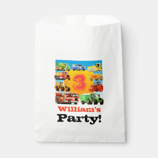 Kinder Aangepaste naam Bouwwagen Birthday Party Bedankzakje
