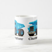 Kinder aangepaste naam constructiedumper Truck Koffiemok (Center)