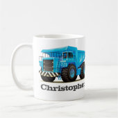 Kinder aangepaste naam constructiedumper Truck Koffiemok (Links)