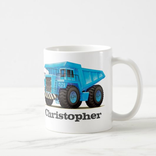 Kinder aangepaste naam constructiedumper Truck Koffiemok (Rechts)