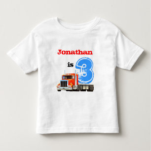 Kinder aangepaste naam en leeftijdstransport, derd kinder shirts