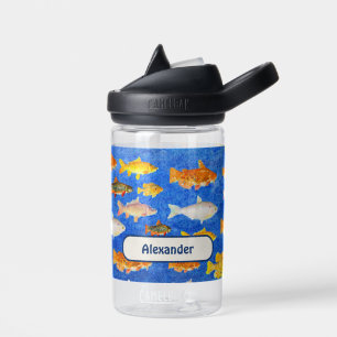 Kinder aangepaste naam Vis in het Zee thema Waterfles