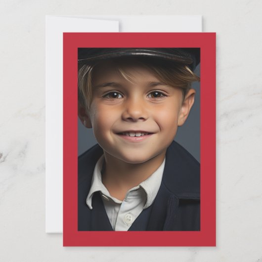 Kinder aangepaste nautische zeeman verjaardagsfees kaart (Achterkant)