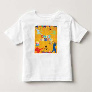 Kinder aangepaste ninja verjaardagsfeestje kinder shirts