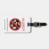 Kinder aangepaste pindronusboom Nut Allergy Emerge Bagagelabel (Voorkant horizontaal)