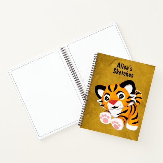 Kinder aangepaste schets notitieboek (Binnen)