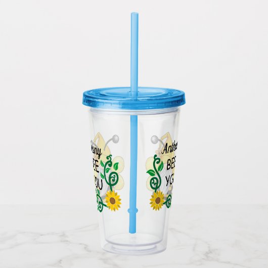 Kinder Aanpassen Bee u Acryl Tumbler Acryl Drinkbeker (Rechts)