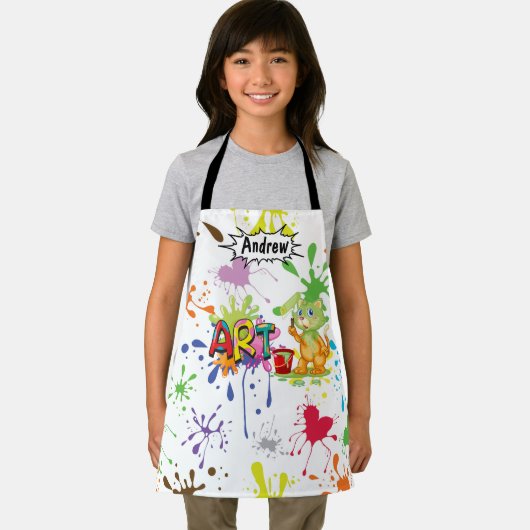 Kinder aanpassen crafting Schort (Insitu)