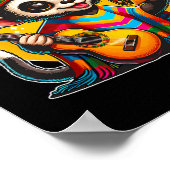 Kinder aap met Sombrero en Poncho Cinco Poster (Hoek)