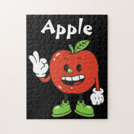 Kinder ABC Alfabet Apple Black Puzzle Legpuzzel