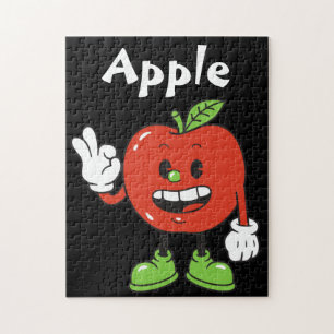 Kinder ABC Alfabet Apple Black Puzzle Legpuzzel