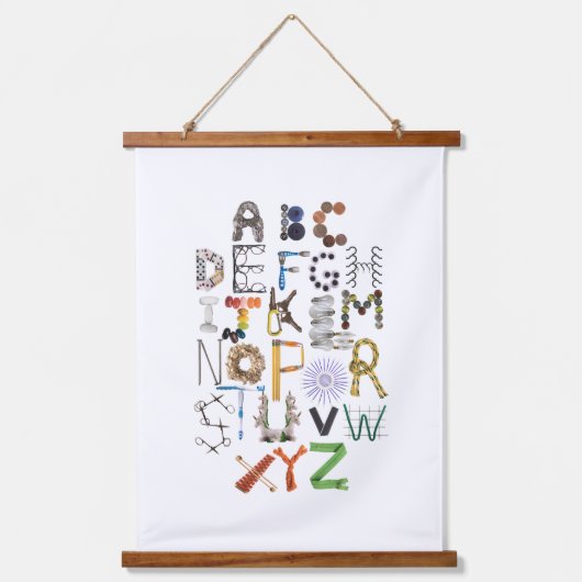 Kinder ABC Alphabet Kinderwand - Fhonetisch Hangend Wandkleed (Voorkant)