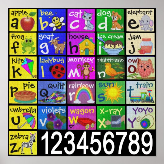 KINDER ABC POSTER (Voorkant)