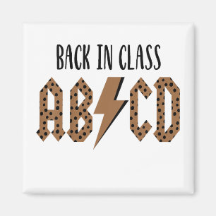 Kinder ABCD Terug in de klas Peuter Eerste Dag van Magneet