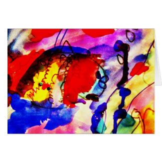 Kinder Abstracte kunstregenboogvis in kleurrijk Ze