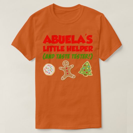 Kinder Abuela's kleine kerstkeuken bakken T-shirt (Design voorkant)