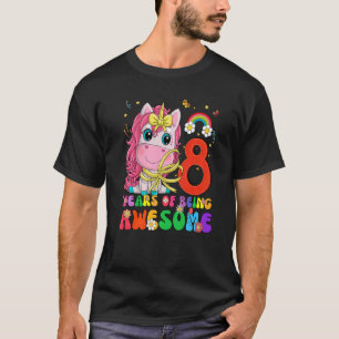 Kinder acht jaar oud meisje van acht jaar oud, pri t-shirt