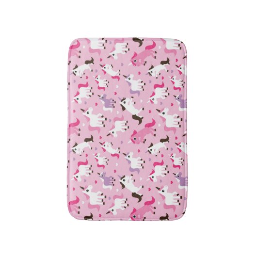 kinder achtergrond eenhoorn badmat (Voorkant Verticaal)