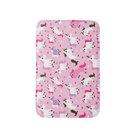 kinder achtergrond eenhoorn badmat (Voorkant Verticaal)