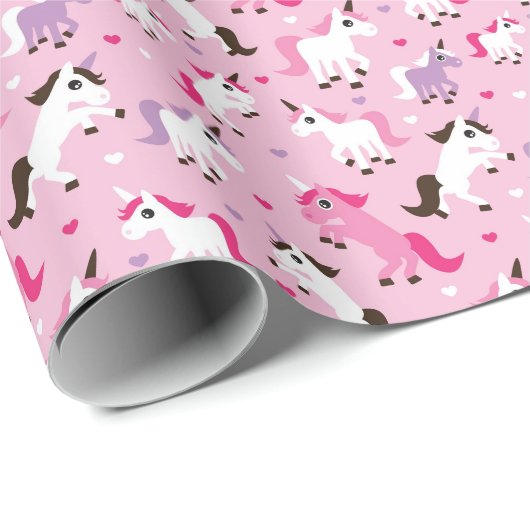 kinder achtergrond eenhoorn cadeaupapier (Rol Hoek)