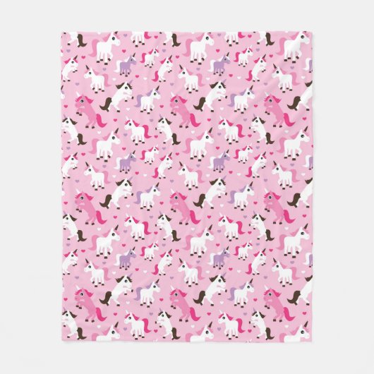 kinder achtergrond eenhoorn fleece deken (Voorkant)