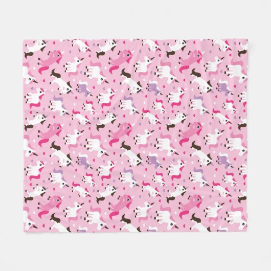 kinder achtergrond eenhoorn fleece deken (Voorkant (Horizontaal))