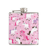 kinder achtergrond eenhoorn heupfles (Voorkant)