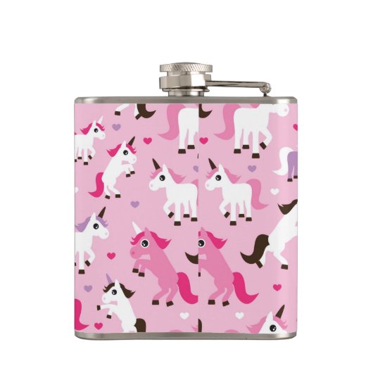 kinder achtergrond eenhoorn heupfles (Achterkant)