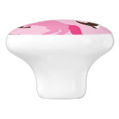 kinder achtergrond eenhoorn keramische knop (Zijkant)