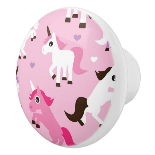kinder achtergrond eenhoorn keramische knop (Rechts)