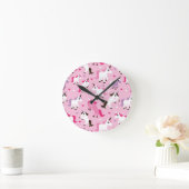 kinder achtergrond eenhoorn ronde klok (Huis)