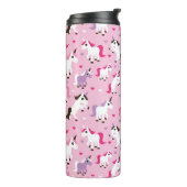 kinder achtergrond eenhoorn thermosbeker (Gedraaid links)