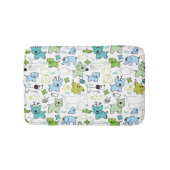 kinder achtergrondpatroon van dieren badmat (Voorkant)